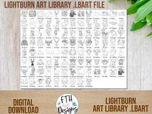 animals lightburn art library file