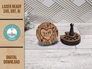 Carved Heart car vent diffuser svg