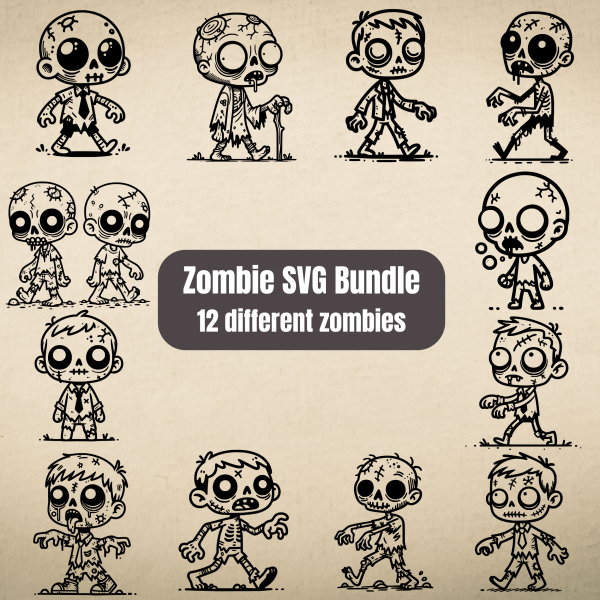 High-quality zombie vector file in PNG format