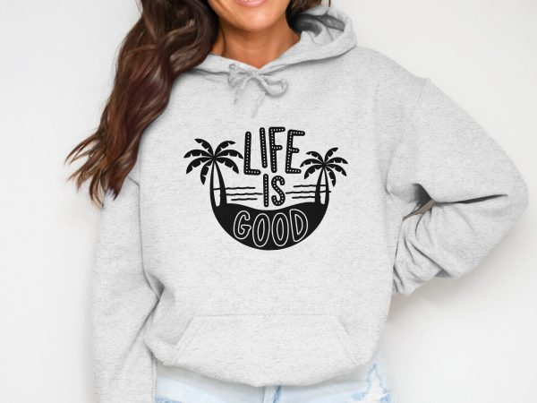 Life Is Good with Palm Trees SVG Design - Image 3