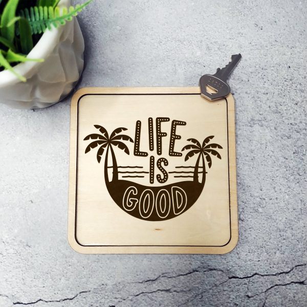 Life Is Good with Palm Trees SVG Design - Image 2