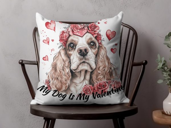 My Dog Is My Valentine Sublimation Design PNG - Image 4