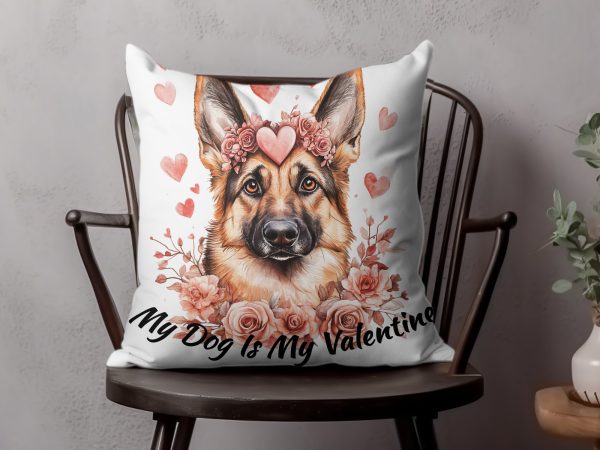 My Dog Is My Valentine Sublimation Design PNG - Image 4