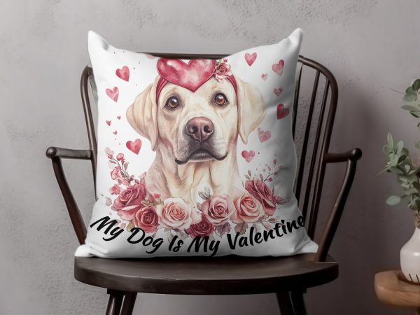 My Dog Is My Valentine Sublimation Design PNG - Image 4