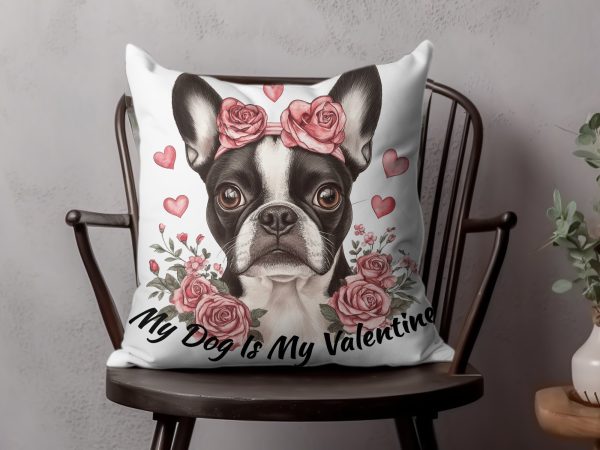 My Dog Is My Valentine Sublimation Design PNG - Image 4