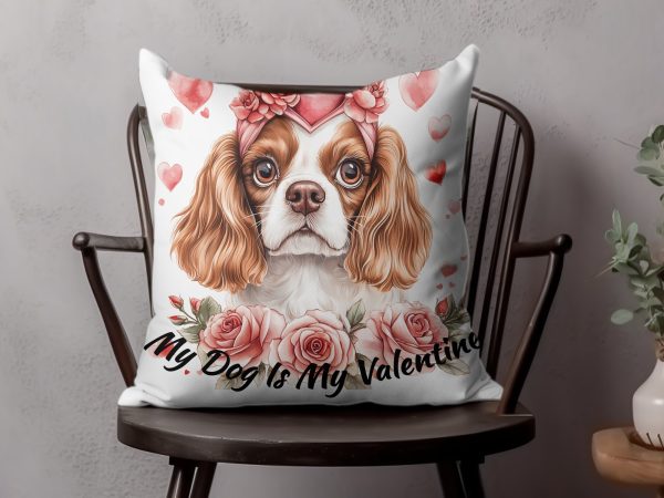 My Dog Is My Valentine Sublimation Design PNG - Image 4