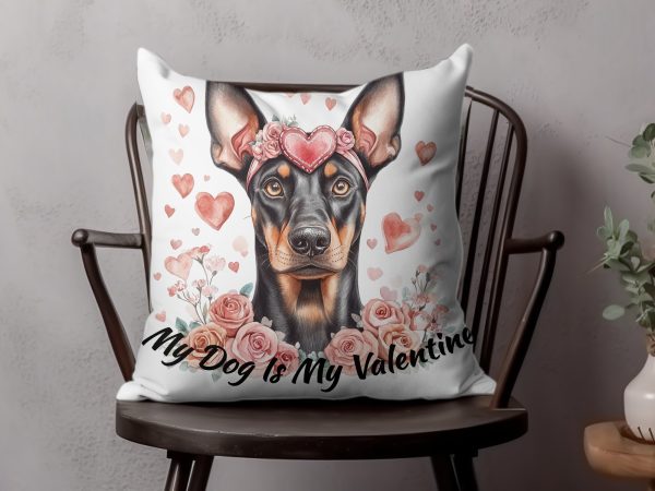 My Dog Is My Valentine Sublimation Design PNG - Image 4