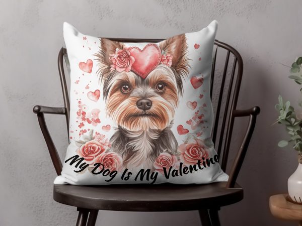 My Dog Is My Valentine Sublimation Design PNG - Image 4