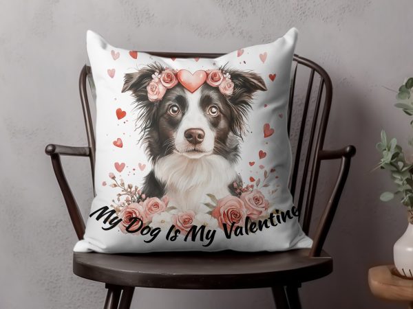 My Dog Is My Valentine Sublimation Design PNG - Image 4