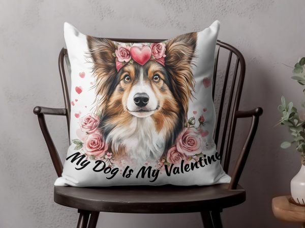 My Dog Is My Valentine Sublimation Design PNG - Image 4