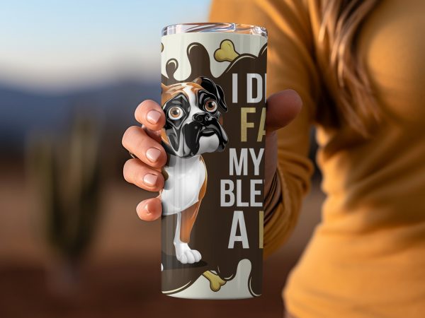 I Didn't Fart Butt Blew You a Kiss 20oz Skinny Sublimation Tumbler Wrap - Image 2