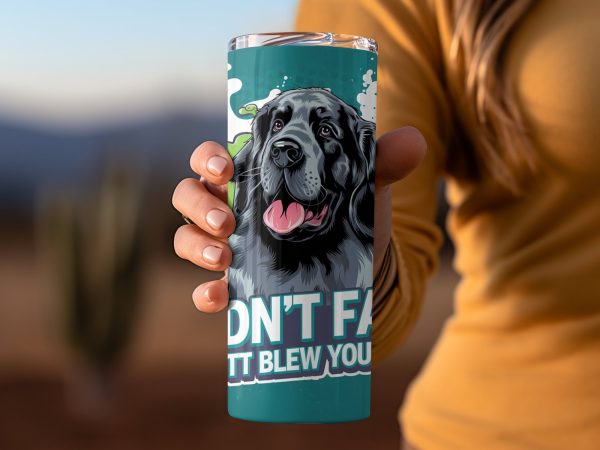 I Didn't Fart My Butt Blew You A Kiss 20oz Skinny Sublimation Tumbler Wrap - Image 2