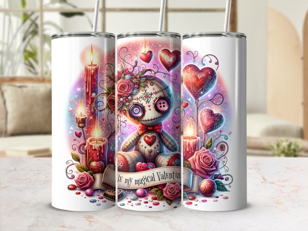 Be My Magical Valentine 20oz Skinny Sublimation Tumbler Wrap