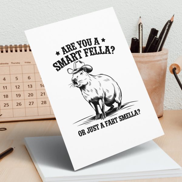 Are You a Smart Fella or Just a Fart Smella 300 DPI Transparent PNG - Image 4