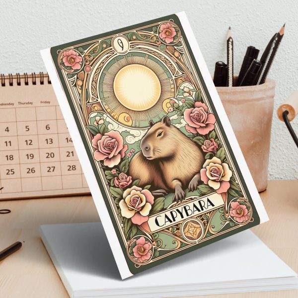 Capybara Art Nouveau Illustration 300 DPI Transparent PNG - Image 4