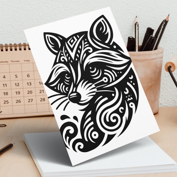 Detailed Fox Head Laser SVG Design Element - Image 5