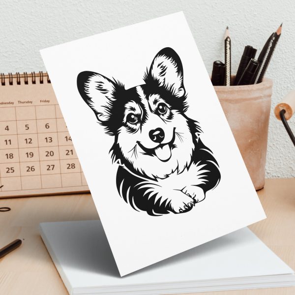 Detailed Corgi Illustration SVG Design Element - Image 5