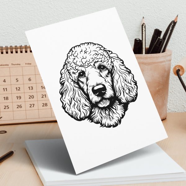 Detailed Dog Face Illustration for SVG Design Element - Image 5