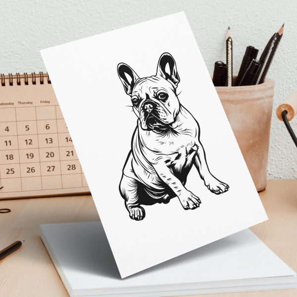 French Bulldog Detailed Illustration SVG Design Element - Image 5