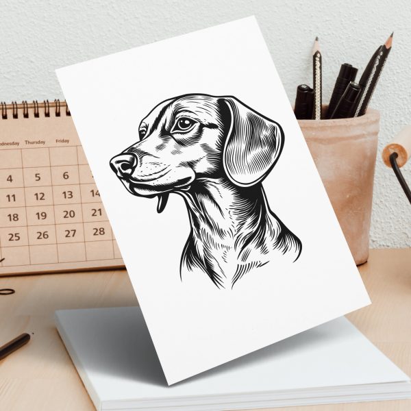 Detailed Dog Illustration SVG Design Element - Image 5