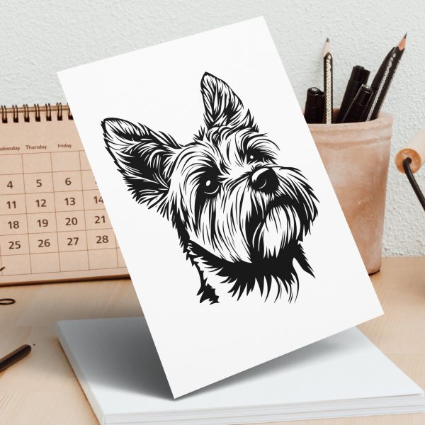 Yorkshire Terrier Dog SVG Design Element - Image 5