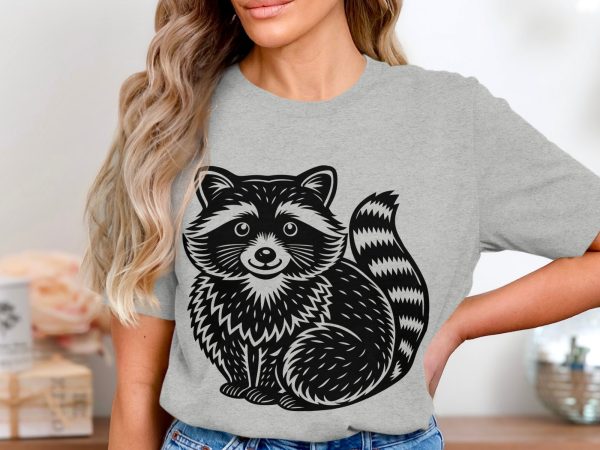 Adorable Cute Raccoon SVG Design Element - Image 4