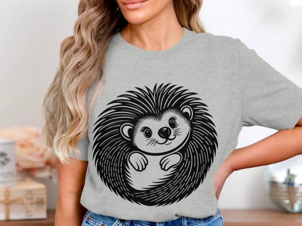 Adorable Hedgehog Illustration SVG Design Element - Image 4