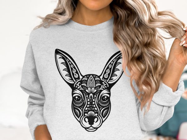 Intricate Deer Head Mandala Art Laser SVG Design - Image 5