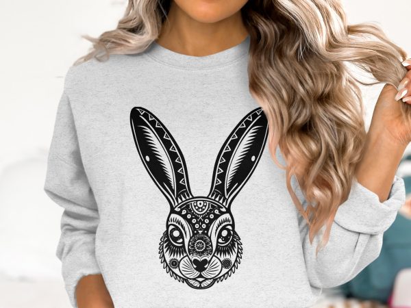 Intricate Rabbit Head Artwork Laser SVG Design - Image 5