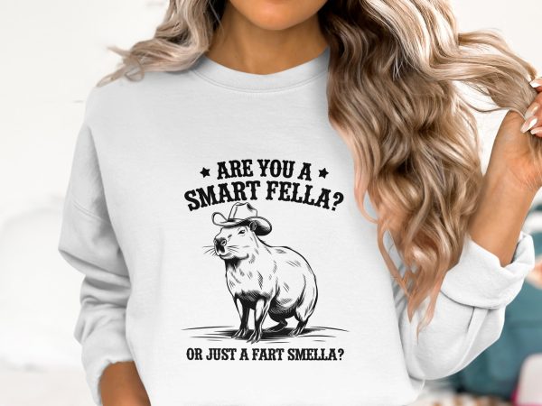 Are You a Smart Fella or Just a Fart Smella 300 DPI Transparent PNG - Image 2