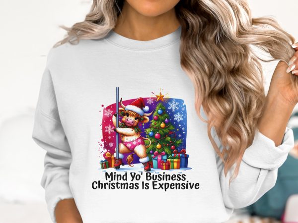 Mind Yo' Business Christmas Is Expensive 300 DPI Transparent PNG - Image 2