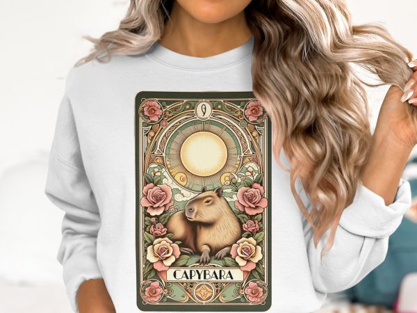 Capybara Art Nouveau Illustration 300 DPI Transparent PNG - Image 2