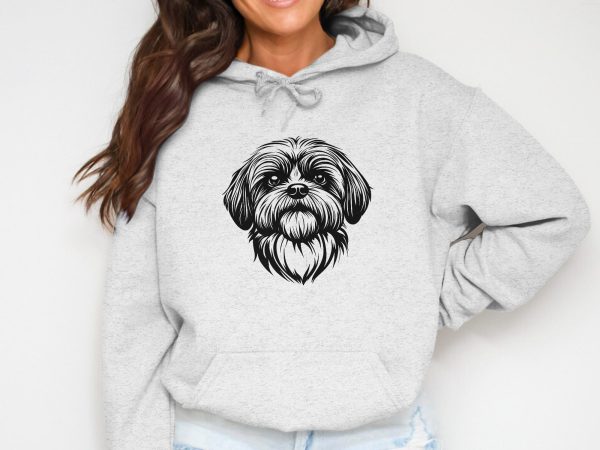 Shih Tzu Dog Head Art SVG Design Element - Image 6