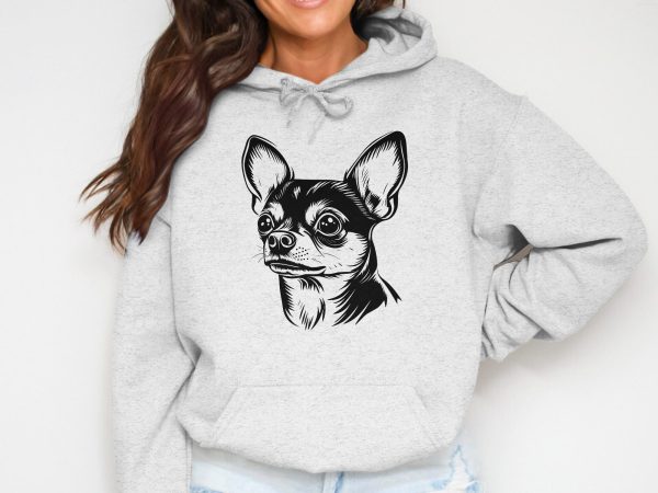 Detailed Chihuahua Portrait Sketch SVG Design Element - Image 6