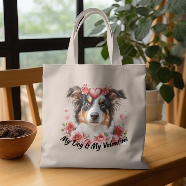 My Dog Is My Valentine Sublimation Design PNG - Image 3