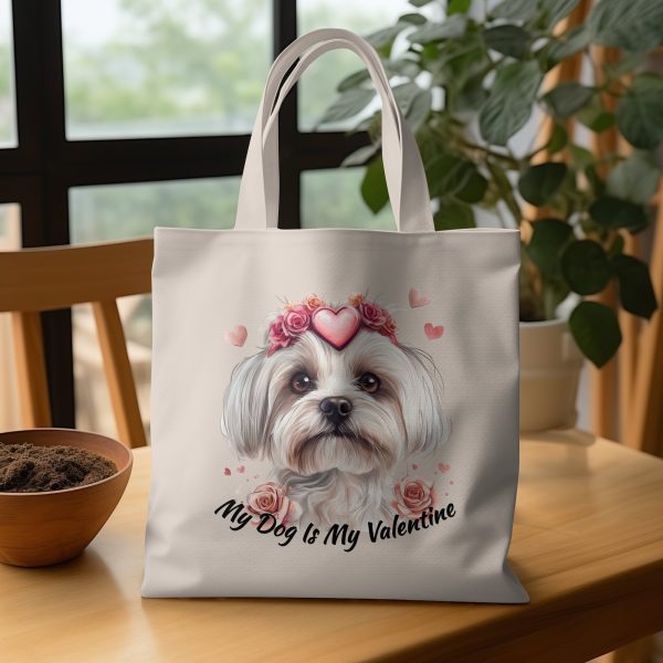 My Dog Is My Valentine Sublimation Design PNG - Image 3