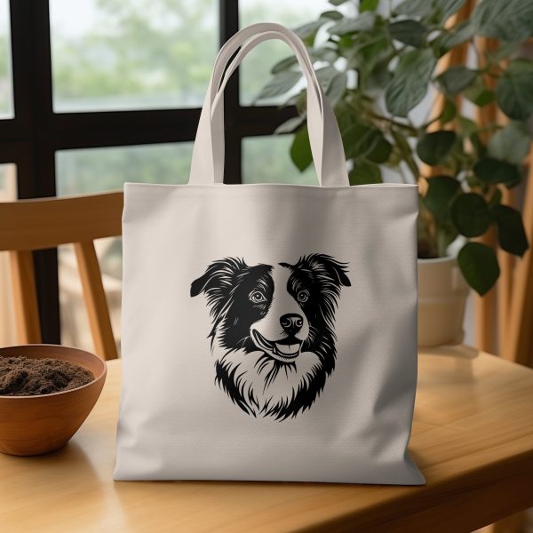 Border Collie Dog Portrait Detailed SVG Design Element - Image 4