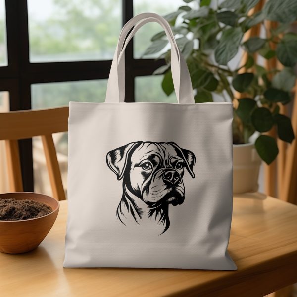 Realistic Boxer Dog Head with Detailed Lines SVG Design Element - Image 4