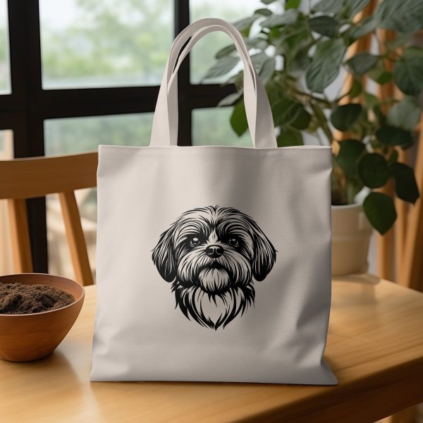 Shih Tzu Dog Head Art SVG Design Element - Image 4