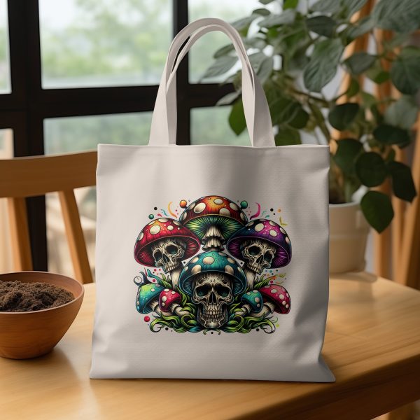 Psychedelic Skull Mushrooms Art 300 DPI Sublimation Design File - Image 3