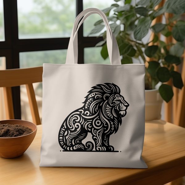 Majestic Lion Silhouette Laser SVG Design Element - Image 3