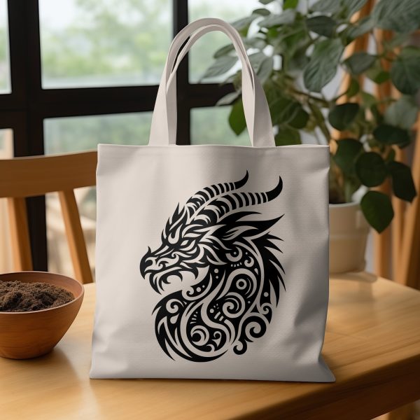 Majestic Dragon Illustration Laser SVG Design Element - Image 3