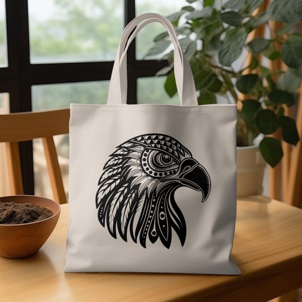 Majestic Eagle Head Detailed Decor Laser SVG Design Element - Image 3