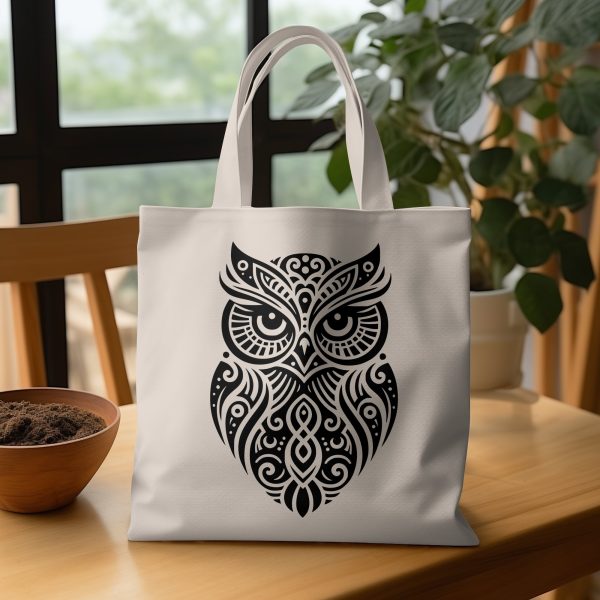 Elegant Owl Pattern Laser SVG Design Element - Image 3