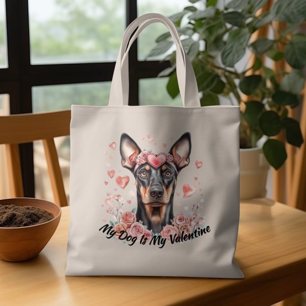 My Dog Is My Valentine Sublimation Design PNG - Image 3