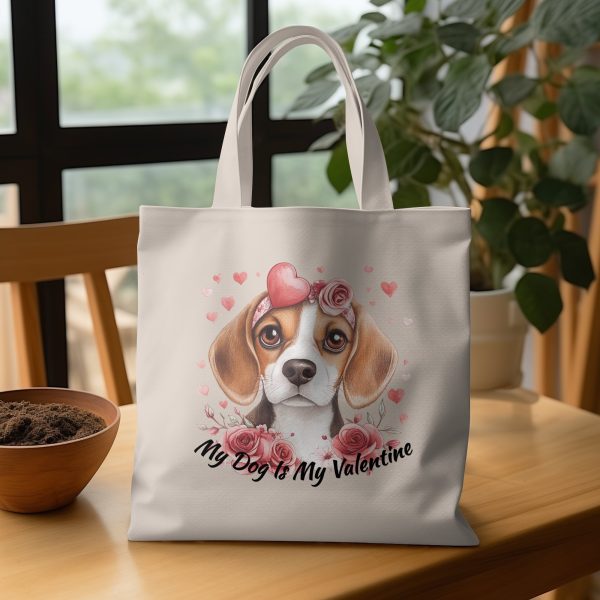 My Dog Is My Valentine Sublimation Design PNG - Image 3