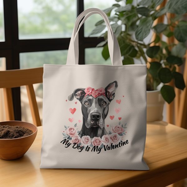 My Dog Is My Valentine Sublimation Design PNG - Image 3