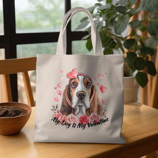 My Dog Is My Valentine Sublimation Design PNG - Image 3