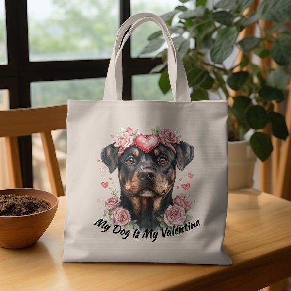 My Dog Is My Valentine Dog Lover Sublimation Design PNG - Image 3