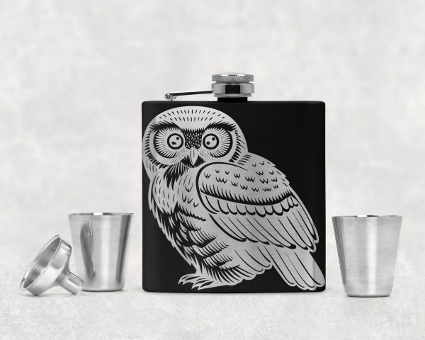 Hand Drawn Detailed Owl Illustration SVG Design Element - Image 2